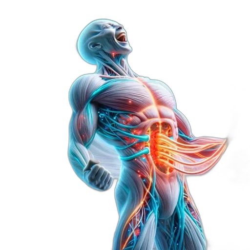 humanoid, figure, made, translucent transparent PNG cut-out