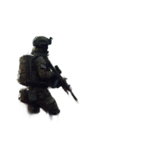 weapon, robot, staff, jacket transparent PNG cut-out