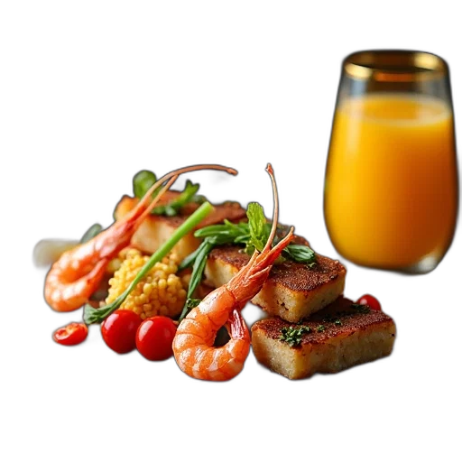 food, photorealistic, 3d render, wooden transparent PNG cut-out