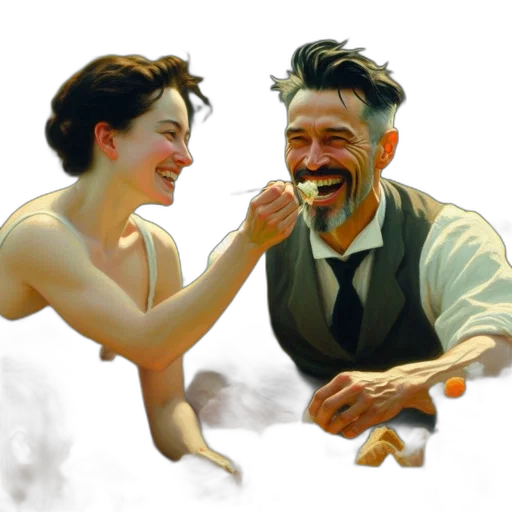 concept art, photorealistic, oil painting, fantasy art transparent PNG cut-out