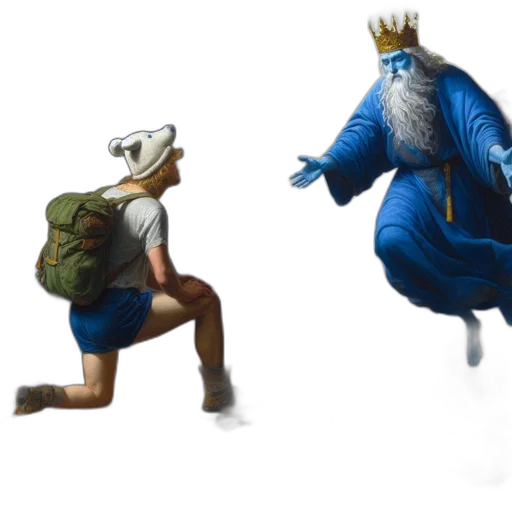 crown, creature, concept art, fantasy art transparent PNG cut-out