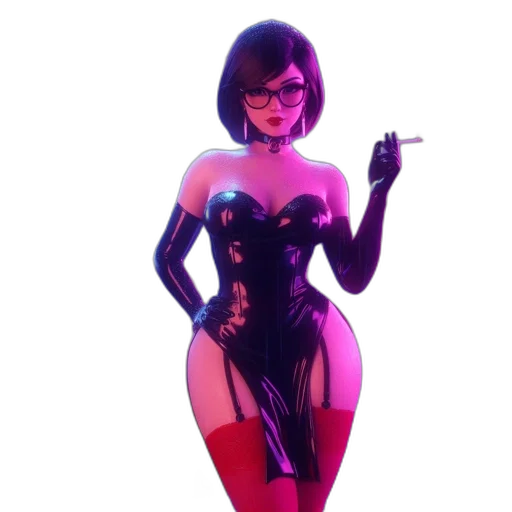 dress, concept art, 3d render, comic book art transparent PNG cut-out