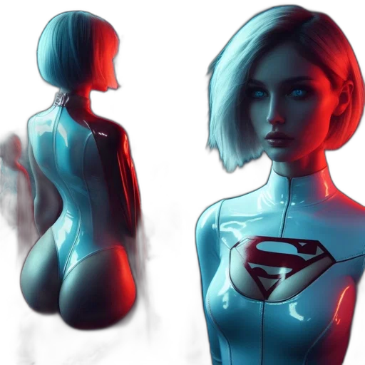 dress, face, comic book art, concept art transparent PNG cut-out