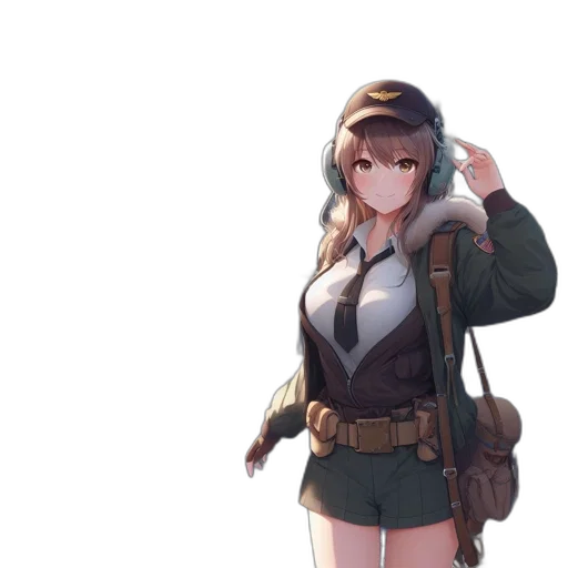 jacket, weapon, staff, hat transparent PNG cut-out