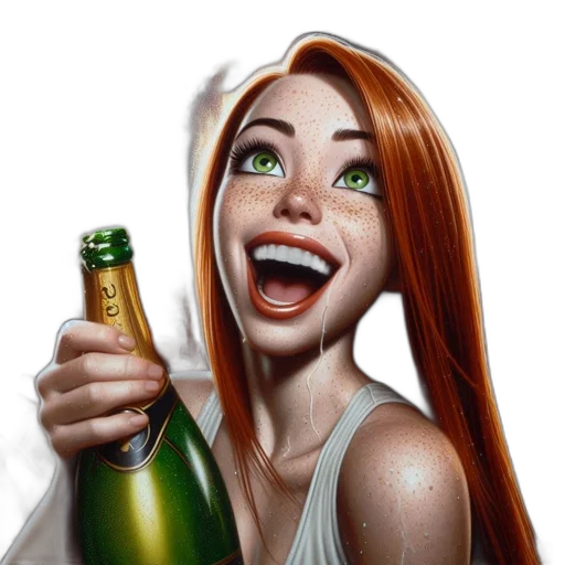 bottle, 3d render, photorealistic, concept art transparent PNG cut-out