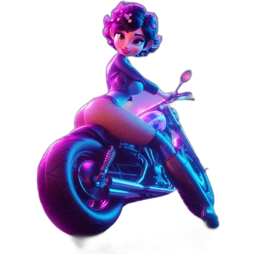 car, concept art, 3d render, vaporwave transparent PNG cut-out