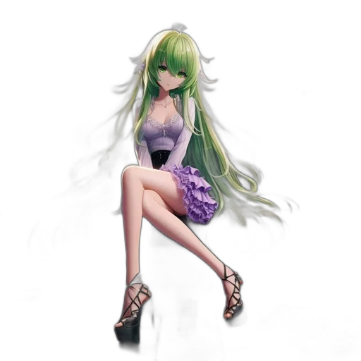 dress, hair, concept art, fantasy art transparent PNG cut-out