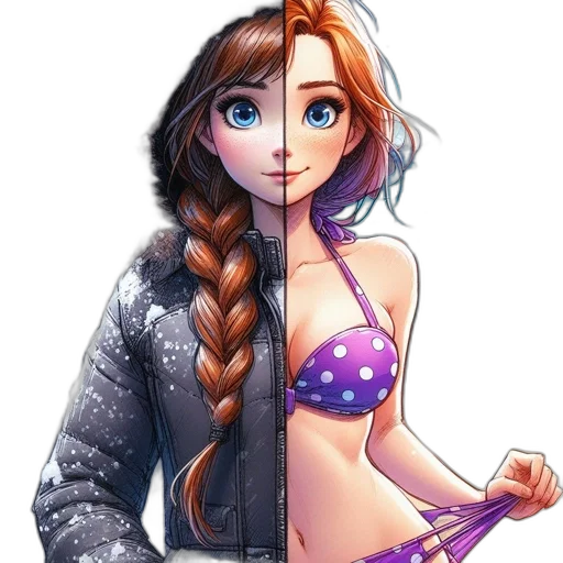 dress, jacket, sword, staff transparent PNG cut-out