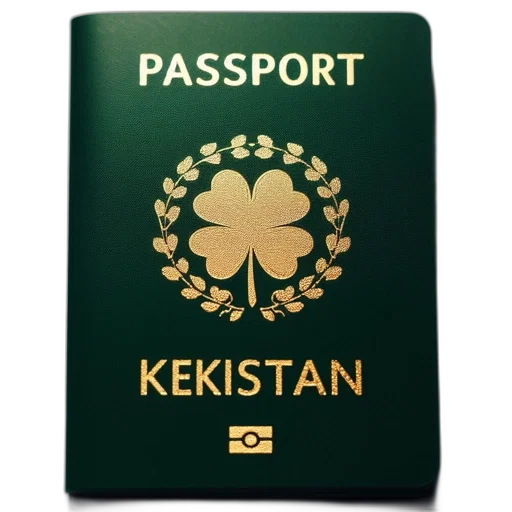 jacket, green, passport, has transparent PNG cut-out
