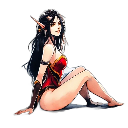 fantasy art, concept art, comic book art, pixel art transparent PNG cut-out