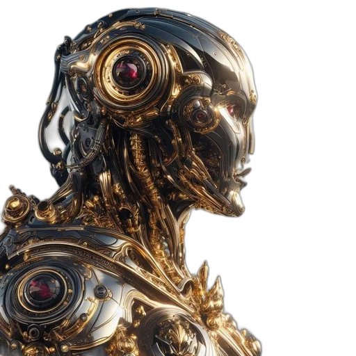 robot, face, mask, concept art transparent PNG cut-out
