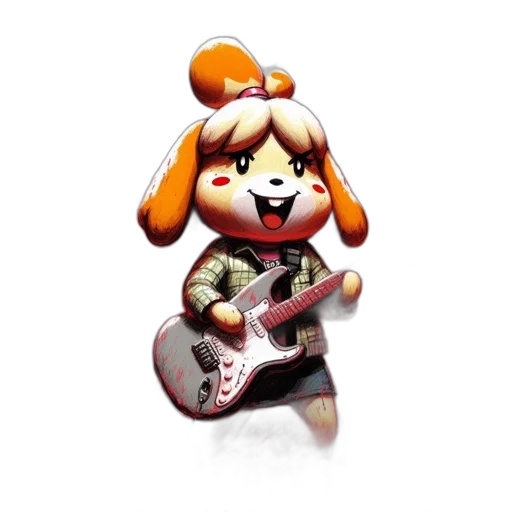 animal, staff, 3d render, concept art transparent PNG cut-out