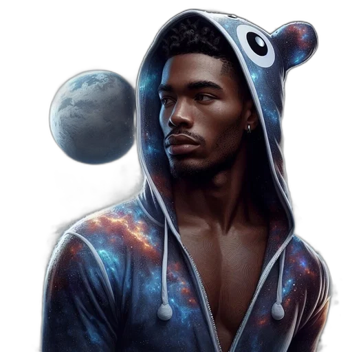 jacket, face, concept art, fantasy art transparent PNG cut-out