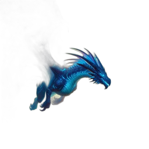 dragon, creature, animal, staff transparent PNG cut-out