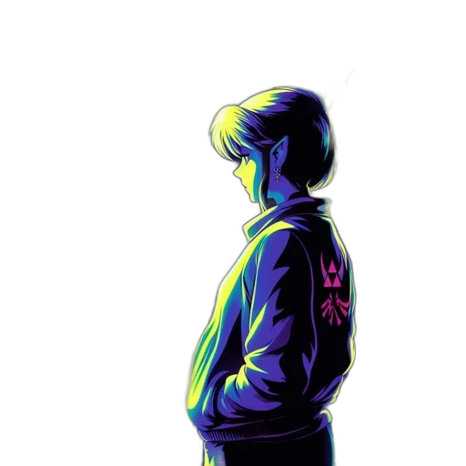 jacket, robot, face, flower transparent PNG cut-out