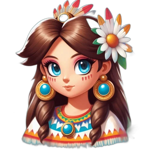 jewelry, face, crown, staff transparent PNG cut-out