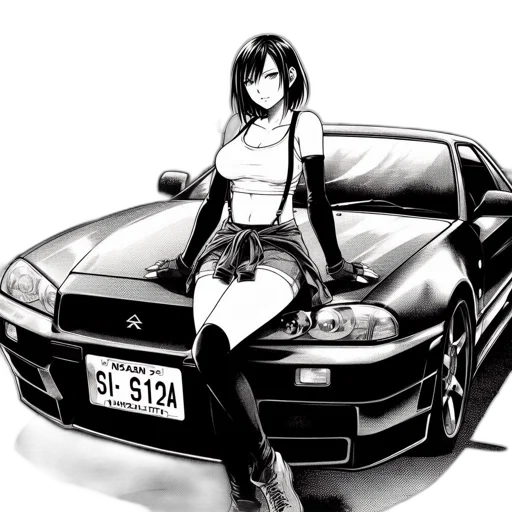 car, weapon, anime, cartoon transparent PNG cut-out
