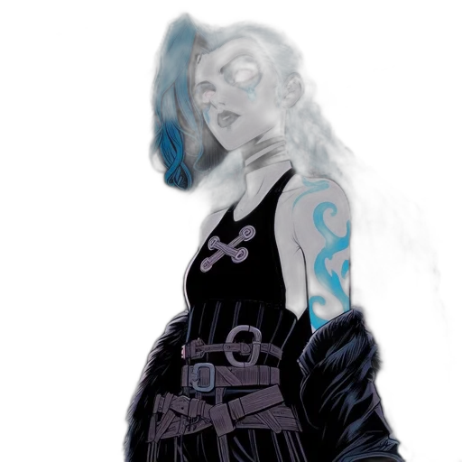 dress, robot, cyberpunk, concept art transparent PNG cut-out