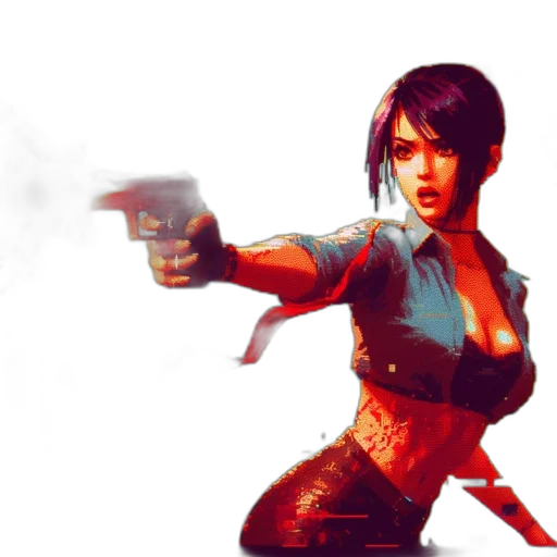 weapon, concept art, comic book art, cyberpunk transparent PNG cut-out