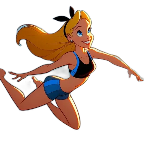 dress, cartoon, concept art, 3d render transparent PNG cut-out