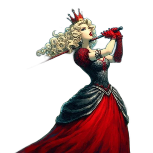 staff, dress, crown, sword transparent PNG cut-out