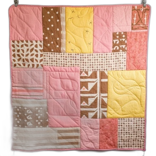 patchwork, baby, blanket, pink transparent PNG cut-out