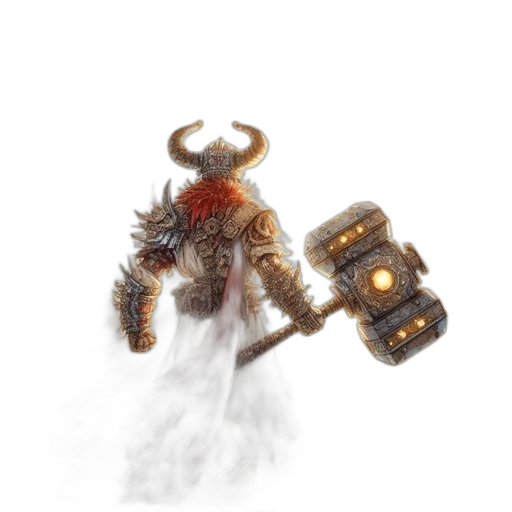 creature, robot, staff, dragon transparent PNG cut-out