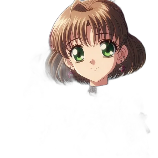 face, staff, hair, flower transparent PNG cut-out