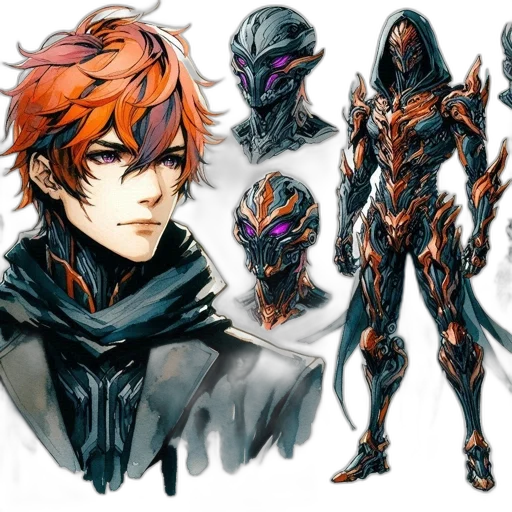 concept art, fantasy art, comic book art, anime transparent PNG cut-out