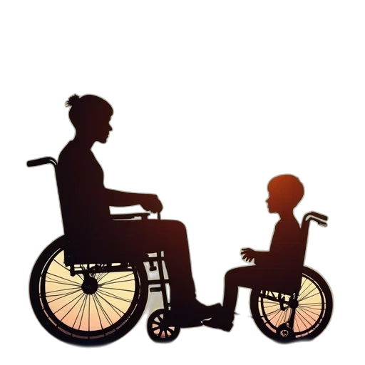 concept art, pixel art, silhouettes, disabled transparent PNG cut-out