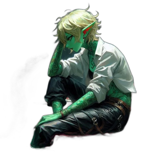 mask, staff, creature, jacket transparent PNG cut-out