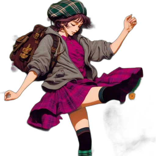 dress, anime, photorealistic, concept art transparent PNG cut-out