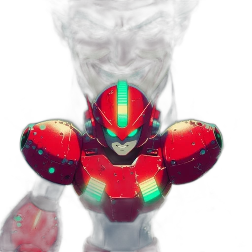 robot, mask, weapon, creature transparent PNG cut-out