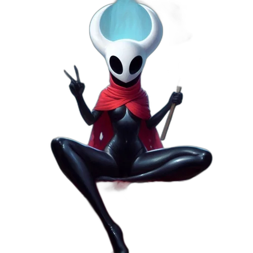 robot, creature, mask, staff transparent PNG cut-out