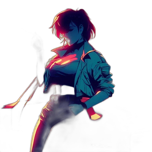 jacket, staff, weapon, sword transparent PNG cut-out