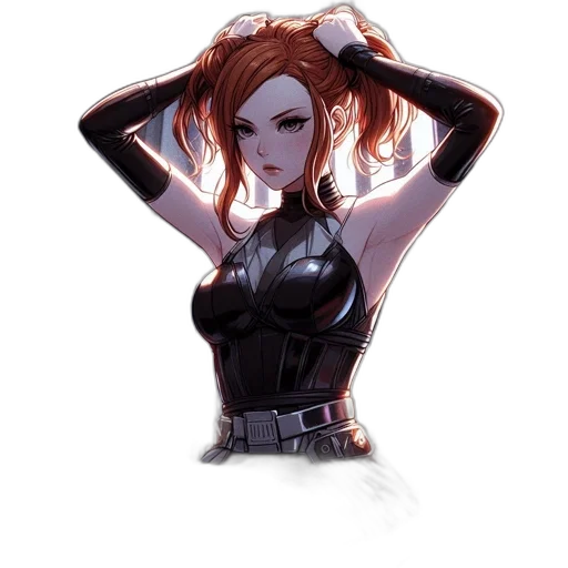 jacket, dress, mask, weapon transparent PNG cut-out