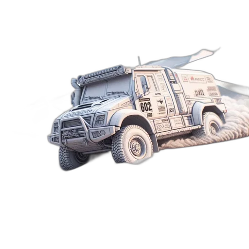 car, weapon, concept art, 3d render transparent PNG cut-out
