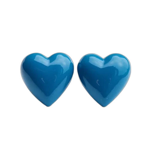 jewelry, 3d render, blue, pair transparent PNG cut-out