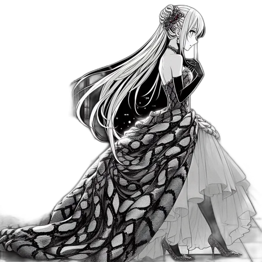 dress, dragon, creature, crown transparent PNG cut-out