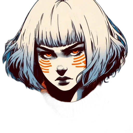 mask, face, hair, creature transparent PNG cut-out
