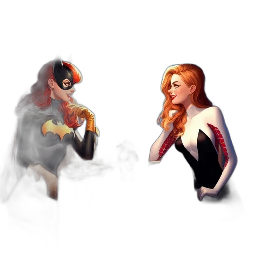 comic book art, concept art, 3d render, pixel art transparent PNG cut-out