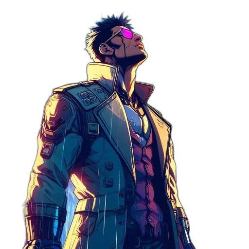 jacket, mask, robot, face transparent PNG cut-out