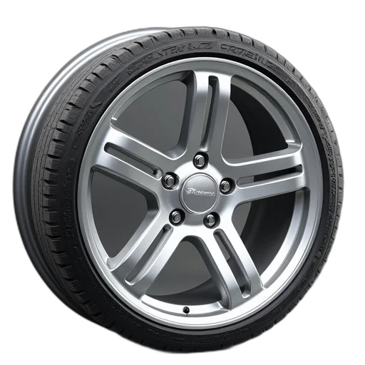 car, 22x9, 35mm, silver transparent PNG cut-out