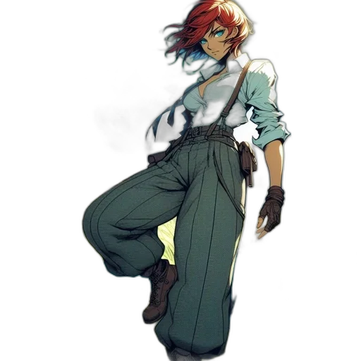 staff, jacket, weapon, concept art transparent PNG cut-out