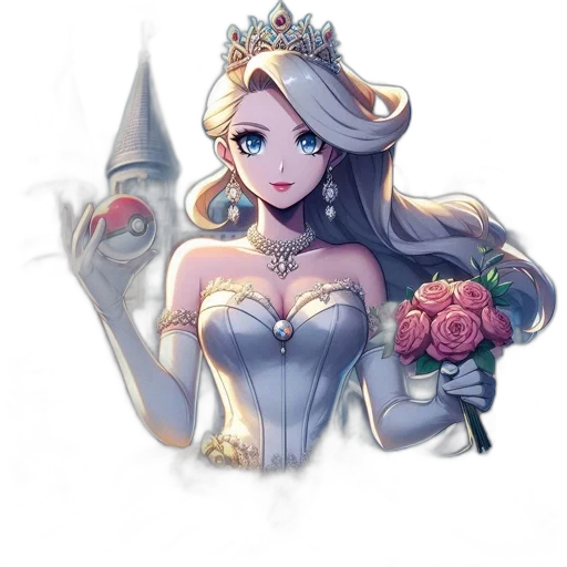 crown, dress, jewelry, staff transparent PNG cut-out