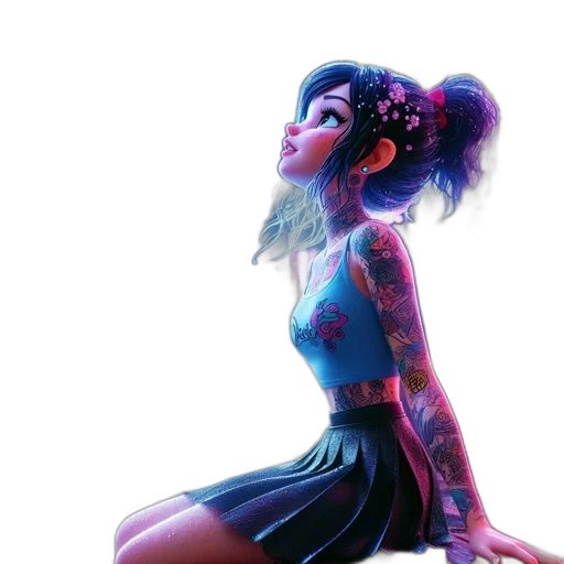 dress, concept art, fantasy art, 3d render transparent PNG cut-out