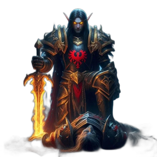 sword, weapon, staff, fantasy art transparent PNG cut-out