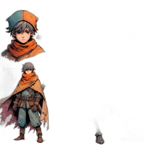 hat, staff, sword, weapon transparent PNG cut-out