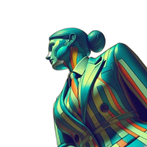 robot, dress, face, jacket transparent PNG cut-out
