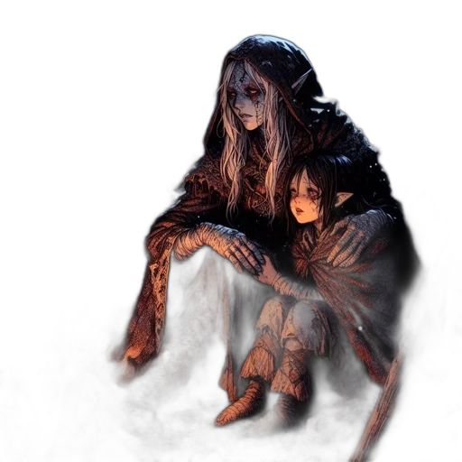 concept art, fantasy art, comic book art, photorealistic transparent PNG cut-out